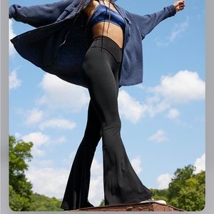 crossover flare leggings